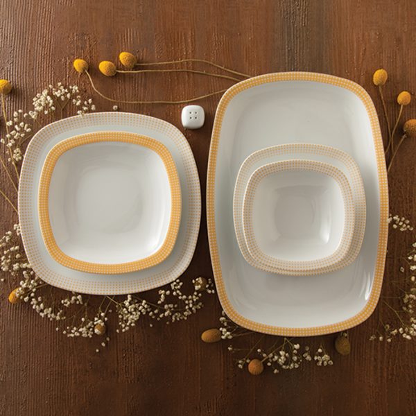 سرویس27 پارچه چینی زرین ایران سری کوآترو مدل مون بلان - Image 2