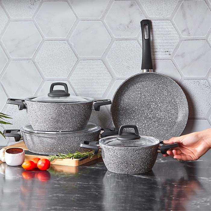 سرویس 7 پارچه بایوگرانیت کاراجا مدل گریس Gris - Image 4
