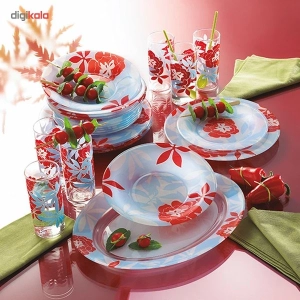 سرویس غذاخوری 38 پارچه لومینارک مدل Peony
