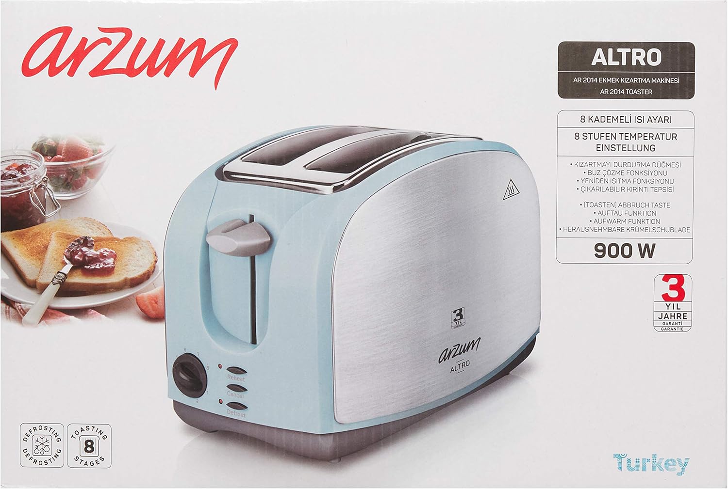 توستر آرزوم مدل Arzum Ar2014 Altro - Image 2