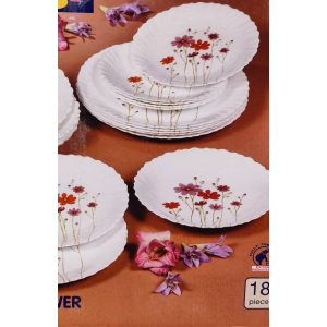 سرویس غذاخوری 18 پارچه لومینارک طرح کانتری فلاورز