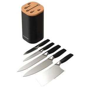 سرویس چاقو 6 پارچه با تیغه استیل و دسته پلاستیک نوتریکوک مدل KB150 KB150